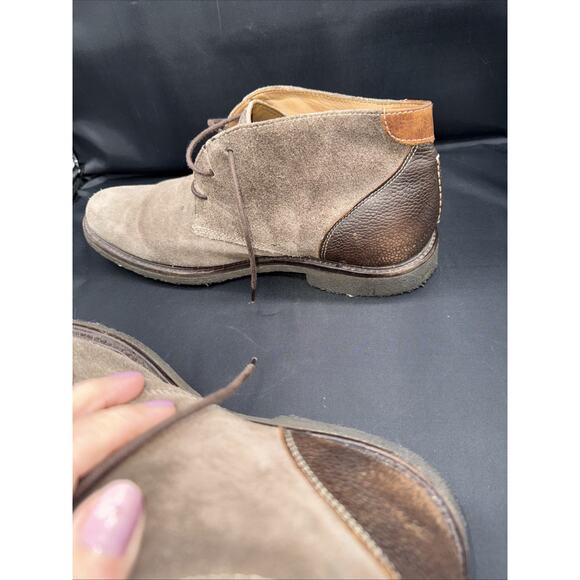 Johnston & Murphy Men\'s Copeland Chukka Boots Leather Sheepskin Crepe Sole 10M main image 7